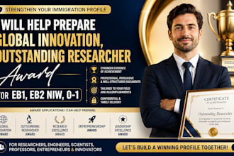 help prepare global innovation, outstanding researcher award for eb1, eb2niw, o1