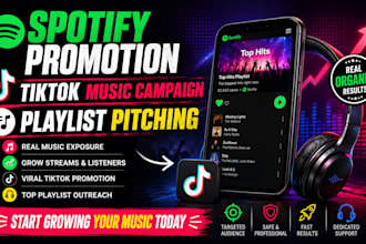 do tiktok music, tiktok promotion, promote your spotify with daily tiktok post