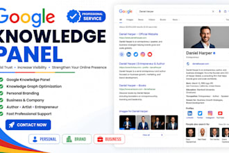 create a google knowledge panel and knowledge graph for your brand or person