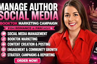 manage author social media booktok book press release book marketing campaign