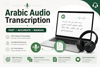 transcribe arabic audio to text accurately