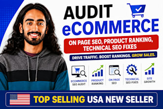 audit ecommerce on page seo, product ranking, technical fixes website growth