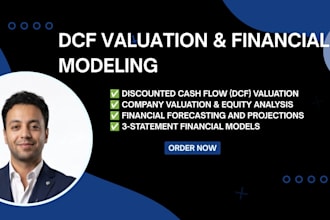 perform professional business valuation and dcf financial analysis