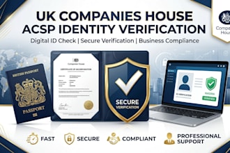 do identity verification for UK companies house as acsp