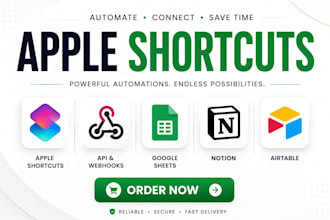 automate apple shortcuts with API webhooks google sheets notion and airtable