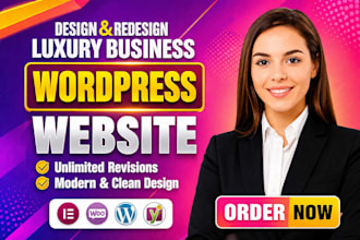 wordpres luxury business website design online ecommerce store development villa