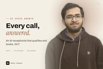 build an ai voice agent that answers qualifies and books calls