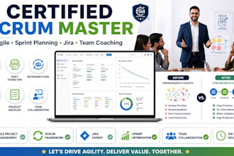 be your certified scrum master for agile projects