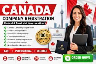 register your canada company incorporation and company formation