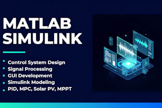do matlab simulink, control system, pid, mpc, gui and signal processing