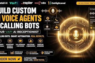 build ai voice agent ai calling bot, vapi ai receptionis and automation system