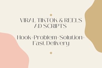 write highly engaging tiktok and reels and scripts