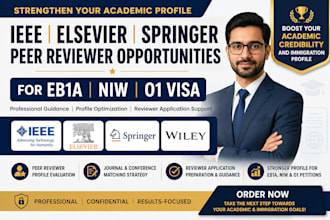 get ieee elsevier springer peer reviewer opportunities for eb1a niw