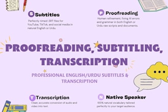 proofread, edit and translate urdu or english with accuracy