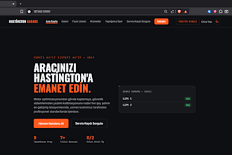 build a responsive business or gaming website with sql database