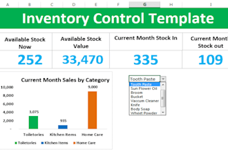 excel inventory tracker purchase order warehouse stock management spreadsheet