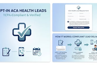 generate opt in aca health insurance leads for licensed agents