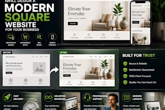design square site, online store design and redesign