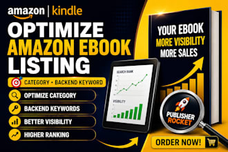 optimize amazon ebook listing, category  backend keyword for better visibility
