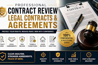 draft, review and revise legal contract, nda, agreement and documents