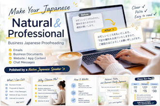 proofread your japanese business emails and documents