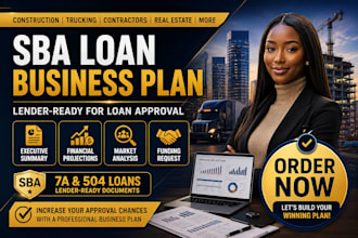 write real estate construction business plan contractor pitch deck for sba loan