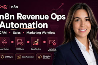 automate n8n revenue operations CRM sales marketing automation workflow