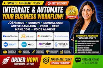 jobnimbus sunrun monday com activecampaign zoom xero makecom voice ai agent