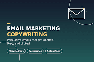 write persuasive email marketing copy and newsletters