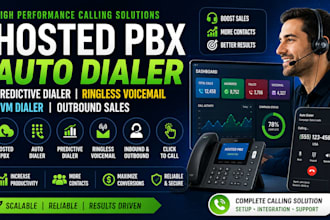 setup hosted pbx auto dialer, ringless voicemail, rvm dialer, outbound sales