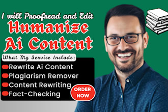 humanize ai text, evaluate, edit ai content, proofread novel and format for KDP