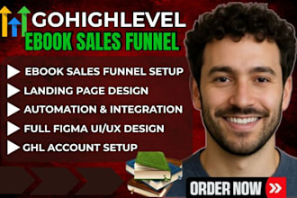 do gohighlevel ebook sales funnel gohighlevel landing page ghl figma design