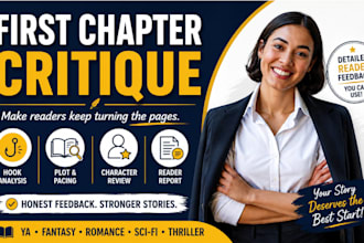 critique your first chapter and provide detailed reader feedback