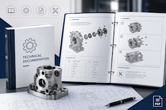 create technical documentation, product manuals for manufacturing