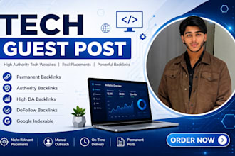 build tech backlinks via tech guest posts on high da tech sites