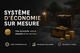 im going to develop a complete economy system for your minecraft