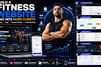 design a fitness, gym website for personal trainers with booking using wordpress