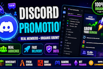 do organic discord promotion, discord advertising, discord server promotion