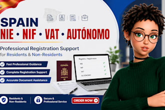 do spain nie, nif , vat, and autonomo registration for non resident and resident
