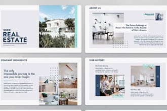 design real estate land property proposal deck and company executive summary