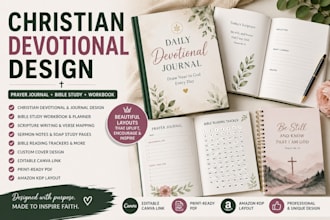 design christian devotional prayer journal and bible study workbook