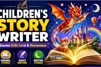 ghostwrite engaging children story book, kids story and bedtime story