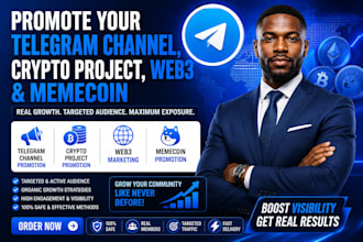 promote your telegram channel, crypto project, web3 and memecoin