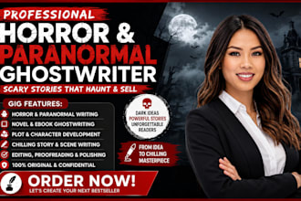 ghostwrite horror paranormal fiction novel scary story ebook book writer author