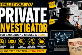 do osint investigation background check social media investigation people search