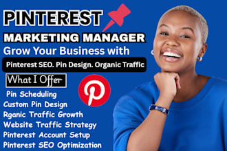 be your pinterest marketing manager and SEO expert