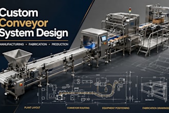 design food processing conveyor systems with fabrication ready cad drawings