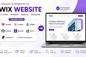 migrate durable base44 dorik and framer ai websites to wix website redesign