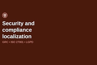 localize security and grc documents to br portuguese