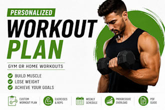 create a personalized gym workout plan for muscle gain or weight loss
